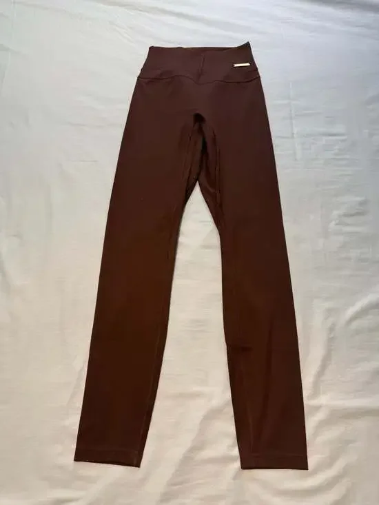 Gymshark x Whitney Simmons High Rise Scrunch Leggings Brown Size XS - Picture 1 of 8